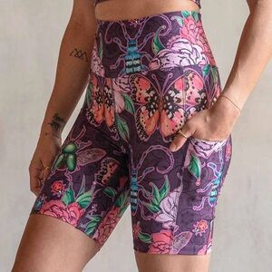 EagleRock WERKSHOP envisoft bicycle shorts size L enchanted garden butterfly